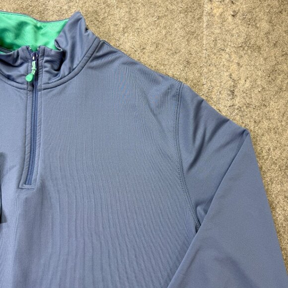 Vineyard Vines Performance 1/4 Zip Pullover Men M Blue 44" x 29" Long Sleeve - Picture 3 of 16
